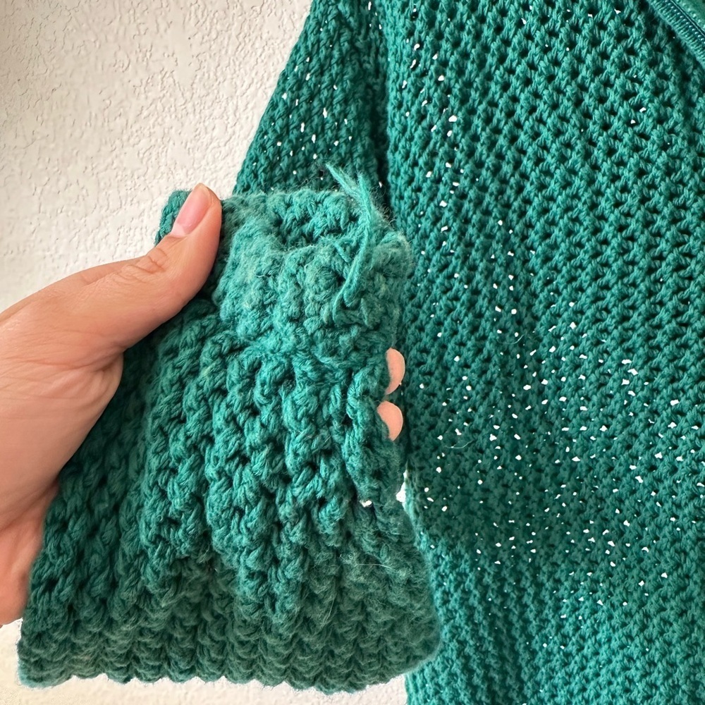 TNA Aritzia Dixie Zip Mess Hoodie in Emerald Green Color Size Small - Picture 6 of 7